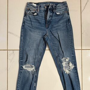 American Eagle Outfitters Blue Distressed Jeans